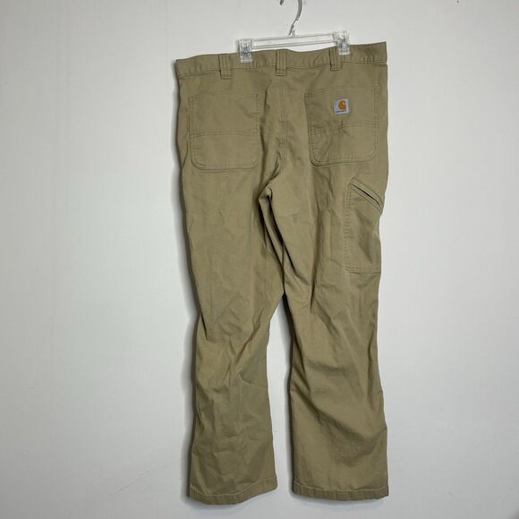 Carhartt Pants Size 38X30 Brown Denim Relaxed Fit Work Wear Outdoors Chore - Picture 4 of 5
